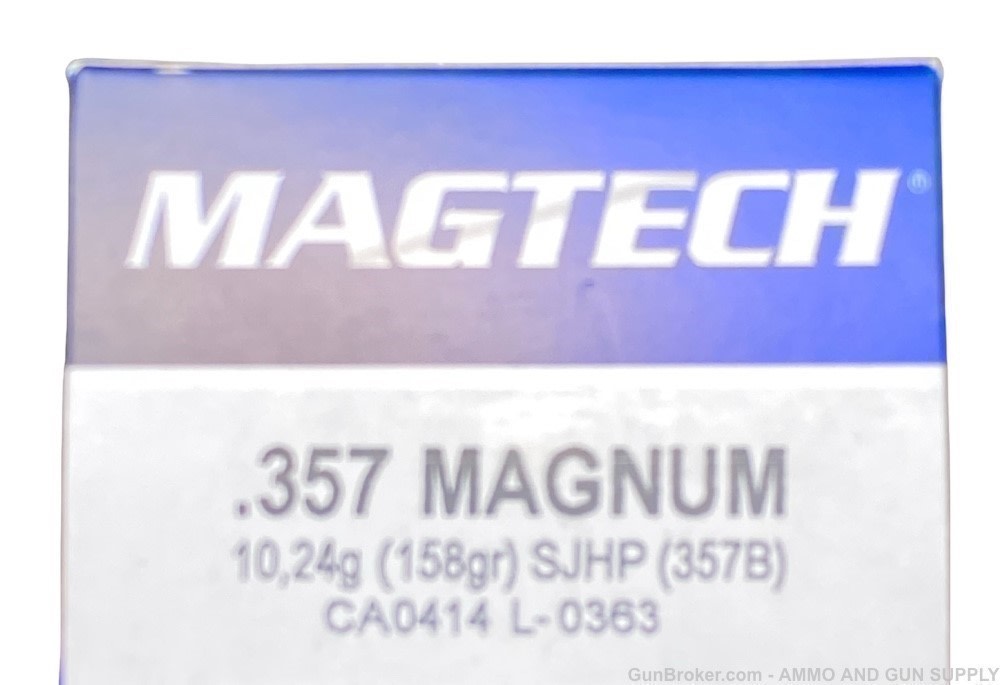 MAGTECH 357B - 357 MAGNUM 158GR SJHP DEFENSE 1000RNDS AMMO HOLLOW POINT-img-1