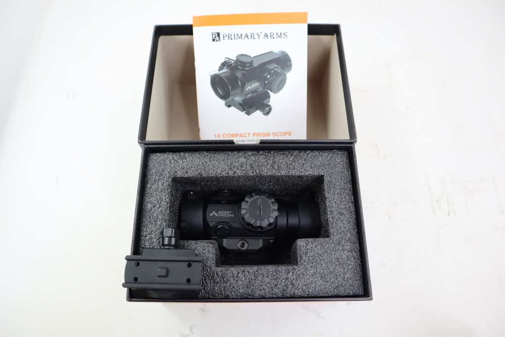 Like New Primary Arms 1X Compact Prism Scope W/ ACSS Cyclops Reticle W/ Box-img-9