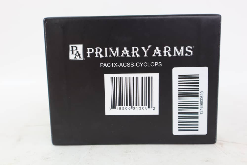 Like New Primary Arms 1X Compact Prism Scope W/ ACSS Cyclops Reticle W/ Box-img-4