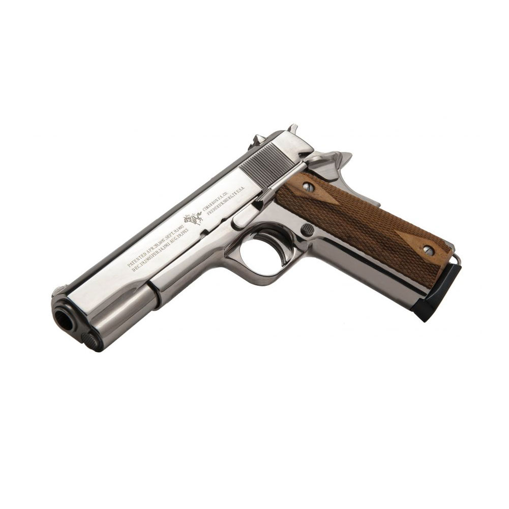 CIMARRON 1911 Government Issue .45 ACP 5in 8rd Nickel Pistol 1911N00-img-2