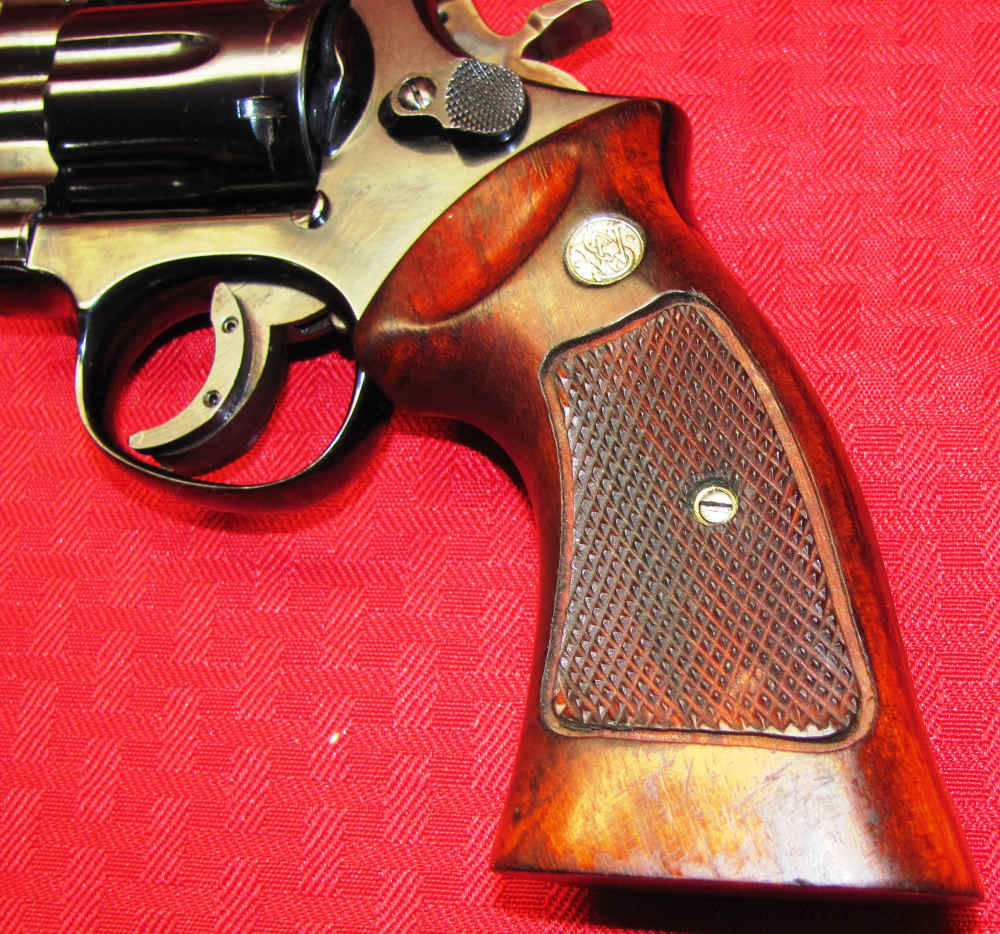 VINTAGE S&W 19-3 SIX INCH BRL 357 MAG ADJ SIGHT TARGET GRIPS MFG 1970-img-1