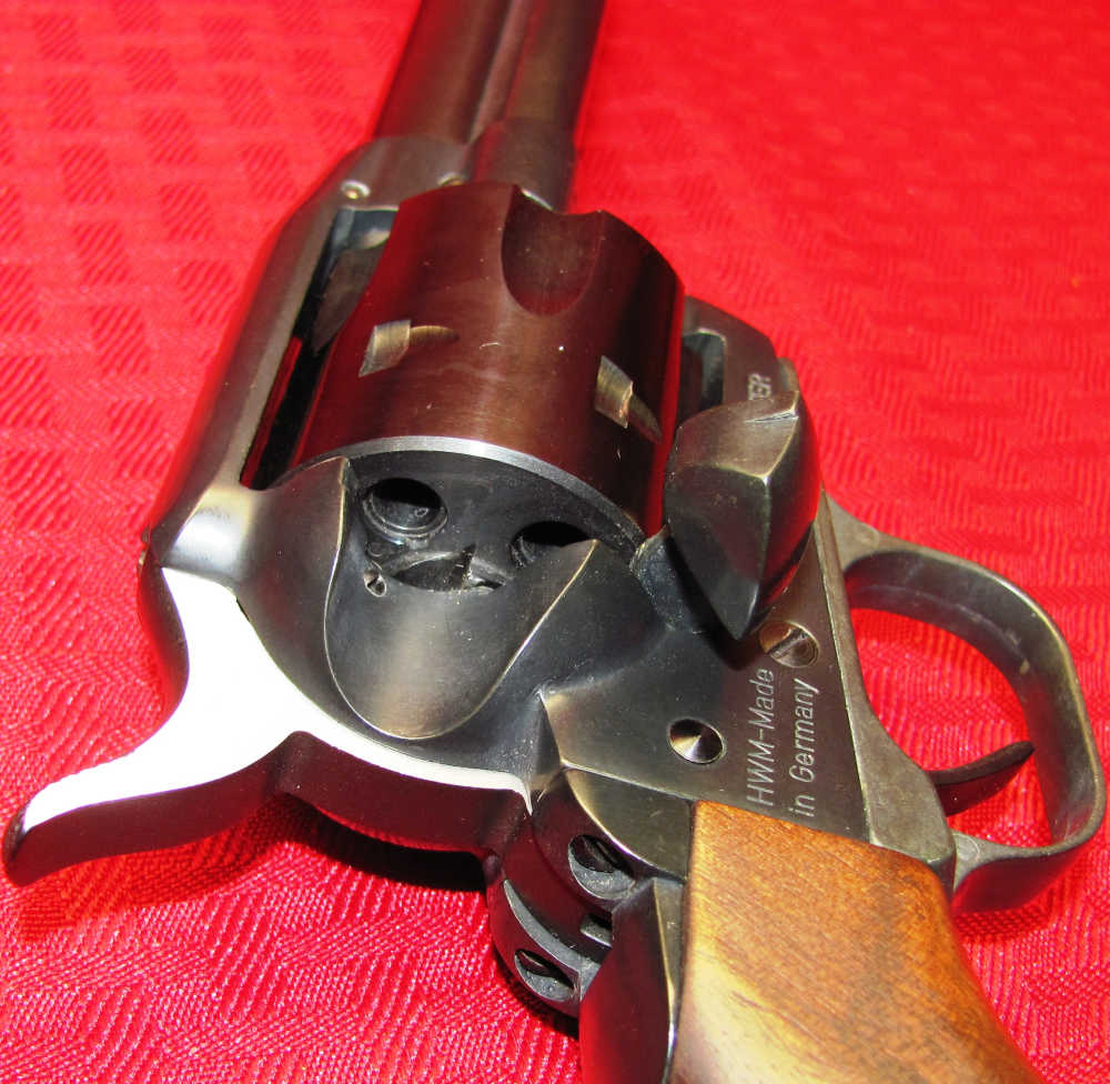 HWR GERMANY BOUNTY HUNTER 22LR / 22WMR SAA UNFIRED ORG BOX NOS-img-11
