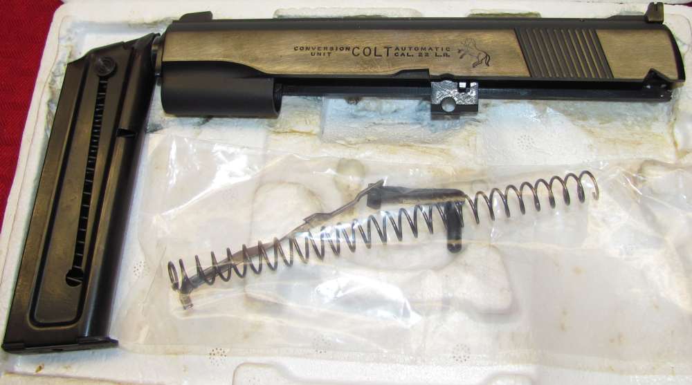 COLT GOVT MODEL MKIV/SERIES 70 22 CAL CONVERSION KIT 45ACP TO 22LR w/MANUAL-img-1