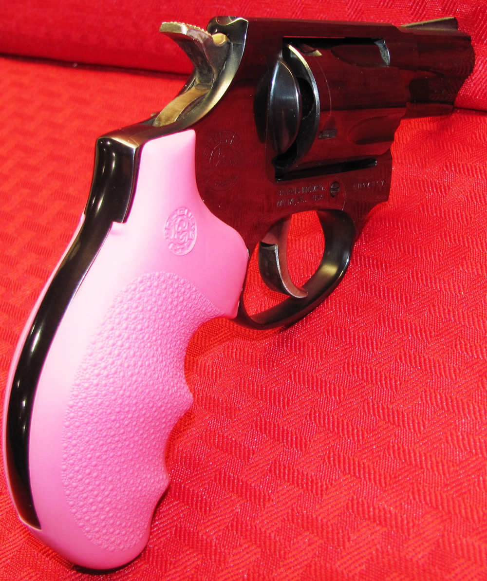 TAURUS M85 38 SPL 5 SHOT PINK HOGUE GRIPS ORIGINAL BOX LNIB-img-12