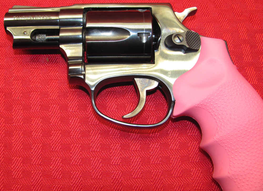 TAURUS M85 38 SPL 5 SHOT PINK HOGUE GRIPS ORIGINAL BOX LNIB-img-9