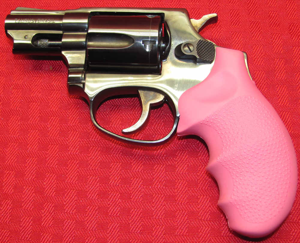 TAURUS M85 38 SPL 5 SHOT PINK HOGUE GRIPS ORIGINAL BOX LNIB-img-16