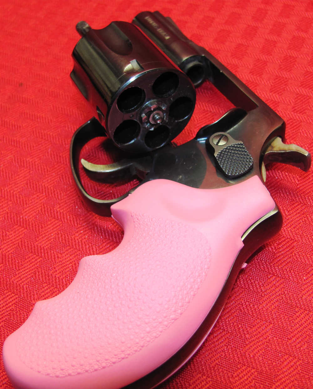 TAURUS M85 38 SPL 5 SHOT PINK HOGUE GRIPS ORIGINAL BOX LNIB-img-15