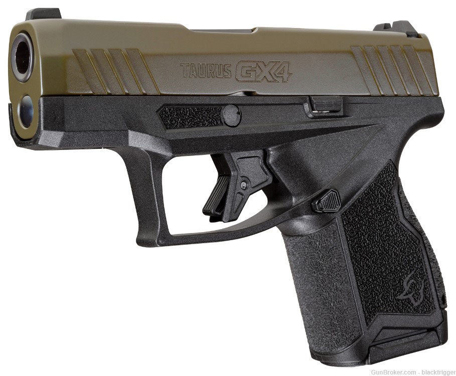 Taurus 1GX4M93B GX4 9mm Luger 11+1 3.06" Black Frame Green Slide Safety    -img-4
