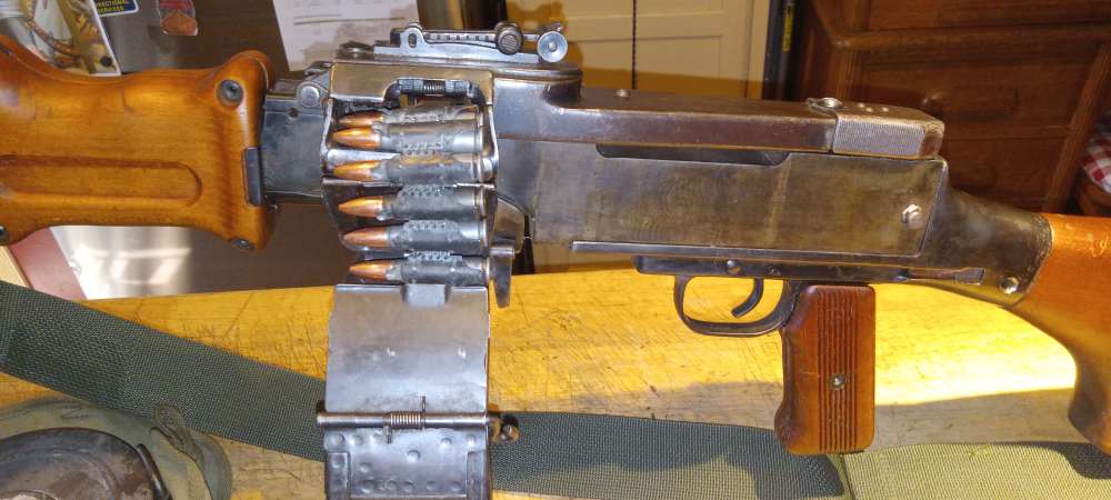 Russian RPD Machine gun original receiver w/3 drums Dummy gun no m60 AR15-img-7