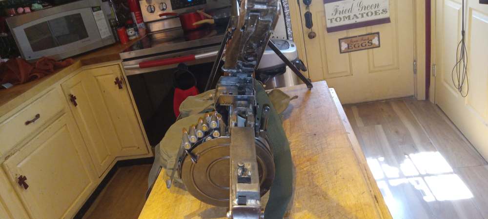 Russian RPD Machine gun original receiver w/3 drums Dummy gun no m60 AR15-img-16