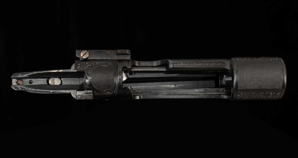 L. Borovnik Custom Mauser 98 Action – STAG ENGRAVED, DOUBLE SET TRIGGERS-img-3