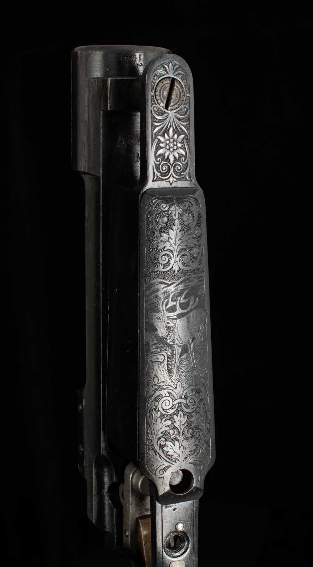 L. Borovnik Custom Mauser 98 Action – STAG ENGRAVED, DOUBLE SET TRIGGERS-img-9