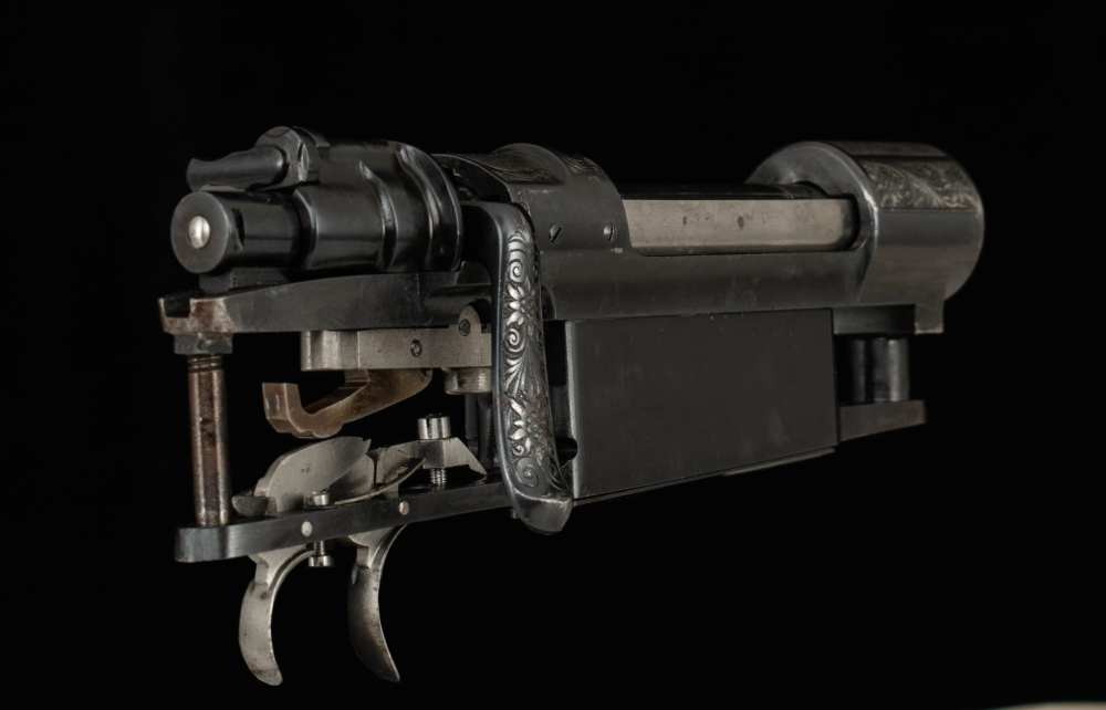 L. Borovnik Custom Mauser 98 Action – STAG ENGRAVED, DOUBLE SET TRIGGERS-img-7