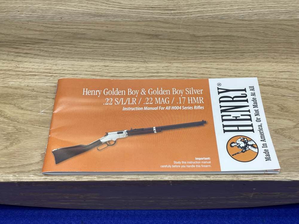 Henry H004 Golden Boy .22 S/L/LR 20" Blue/Brass*AMERICAN-MADE LEVER-ACTION*-img-4