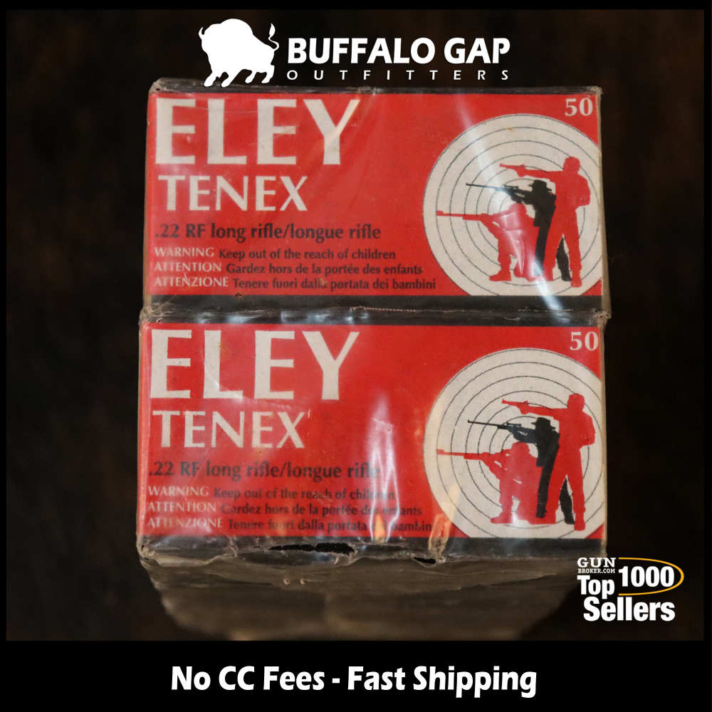 500 Rd Brick of Eley Tenex Match Grade .22 LR 40gr Flat Nose Bullets-img-0