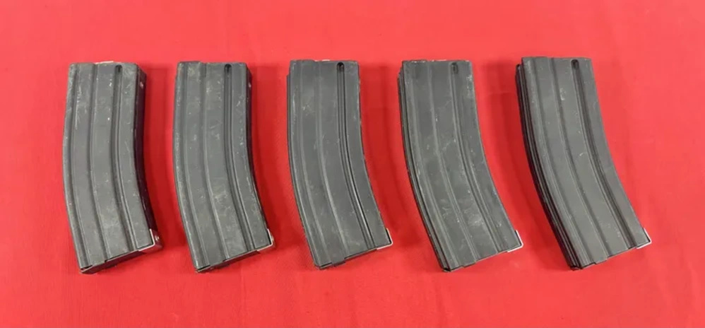 5 PACK OKAY INDUSTRIES SUREFEED ALUMINUM AR-15 MAGS - DISCONTINUED-img-0