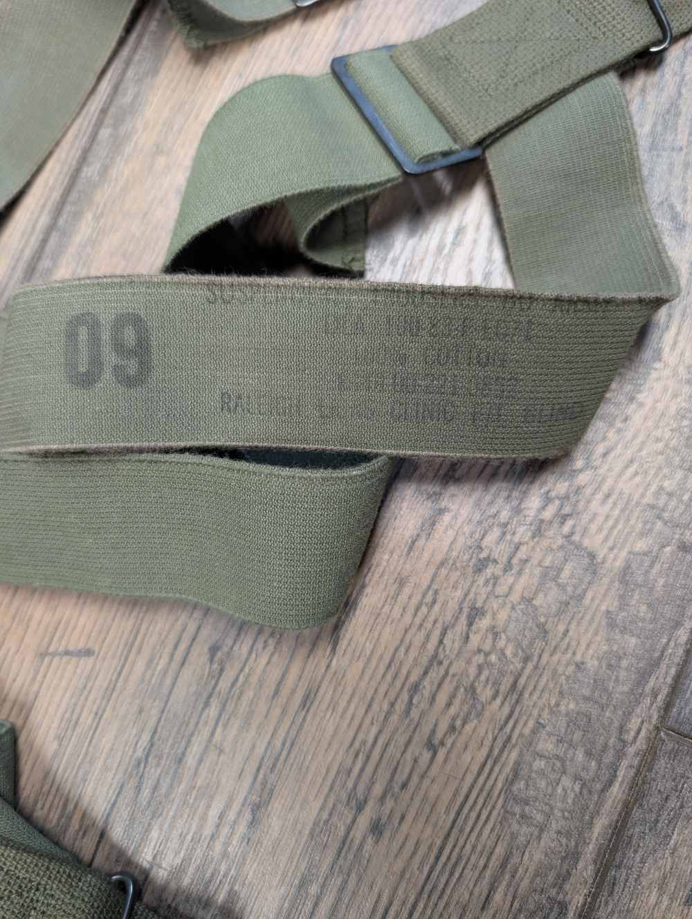 USGI Pistol Belt / Trouser Suspenders Surplus qty. 2 Original -img-2