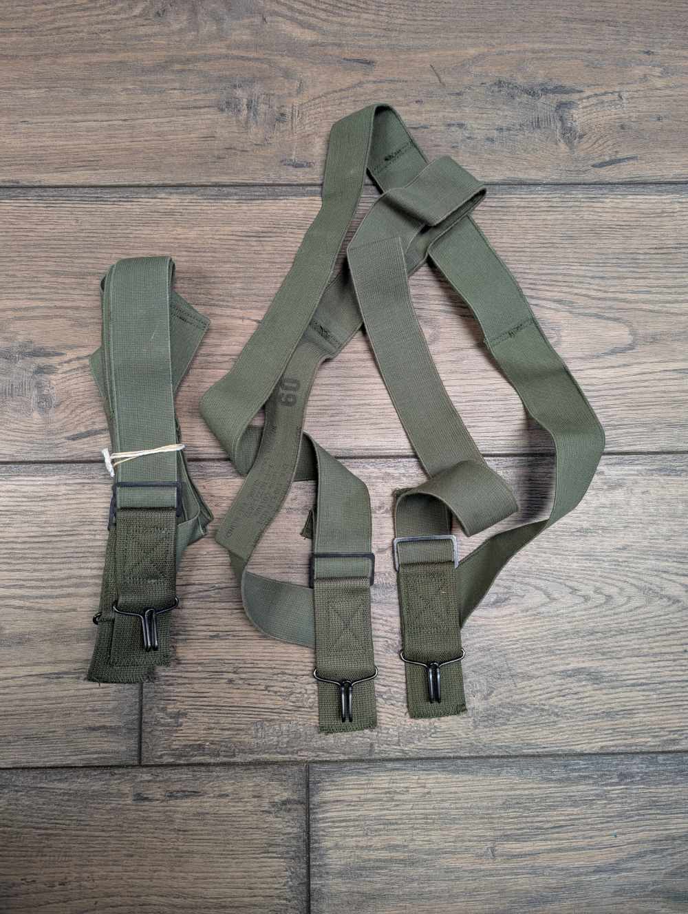 USGI Pistol Belt / Trouser Suspenders Surplus qty. 2 Original -img-0