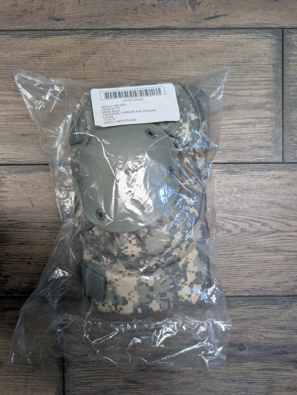 USGI Knee Pads ACU Digital Camo Size Large Brand New-img-0