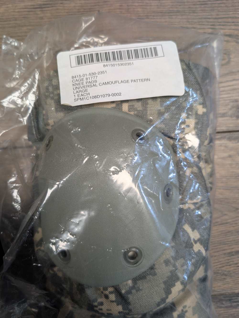USGI Knee Pads ACU Digital Camo Size Large Brand New-img-2