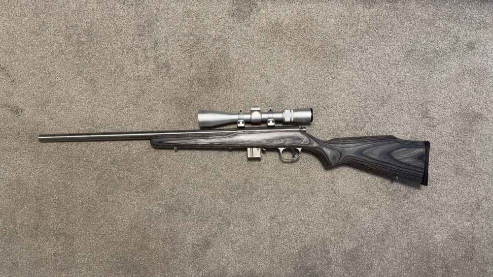 *Marlin 917 stainless 17 HMR w/Nikon scope*-img-1