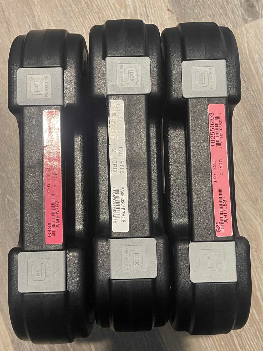 x3 Glock G25 G48 G43X - 3 Factory OEM Cases - Boxes - LOT OF 3 - NR .01-img-0