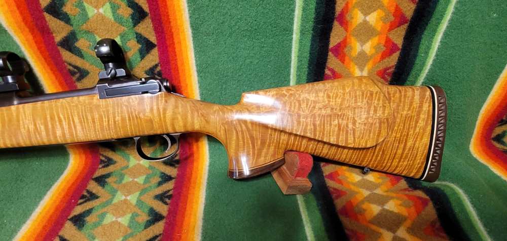 Eddystone 1917 30.06 nicely sporterized custom maple stock-img-3