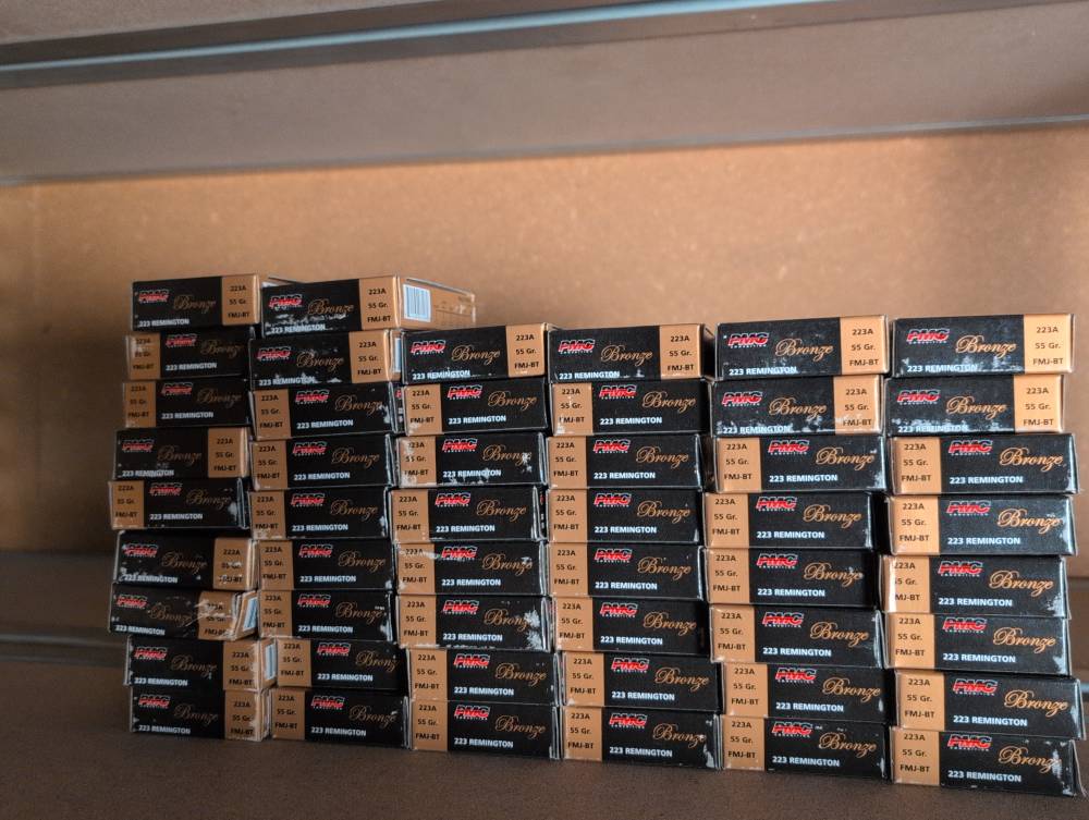 223 Rem PMC Bronze 55gr FMJ-BT (50x 20rd Boxes / 1,000-rd Case) - 1,000 Rds-img-0