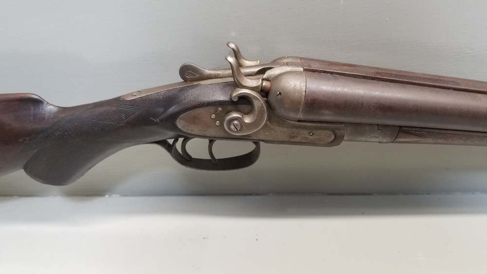 Zenith Arms Co 10ga SxS Shotgun 30" Damascus .01 Penny NR Wall Hanger-img-22