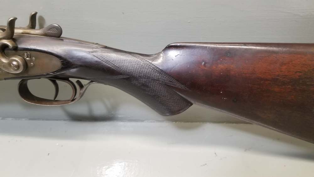Zenith Arms Co 10ga SxS Shotgun 30" Damascus .01 Penny NR Wall Hanger-img-3