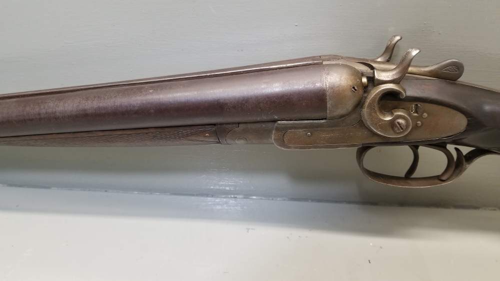 Zenith Arms Co 10ga SxS Shotgun 30" Damascus .01 Penny NR Wall Hanger-img-6
