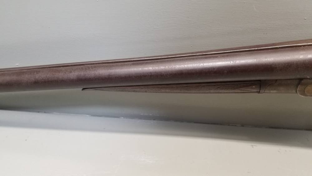Zenith Arms Co 10ga SxS Shotgun 30" Damascus .01 Penny NR Wall Hanger-img-5