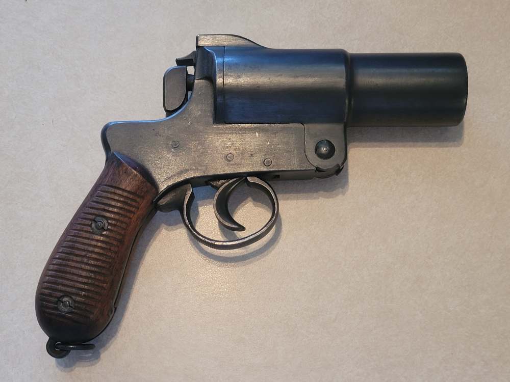 WWII Japanese Imperial Army Type 10 Flare Signal Pistol Kokura Arsenal w/ H-img-5