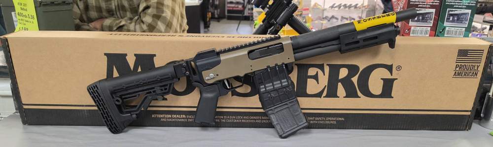 Mossberg 590RM SBS 12GA 11.5" 10RD Chisel Folding 590 FDE *NFA* NOCCFEES!-img-1