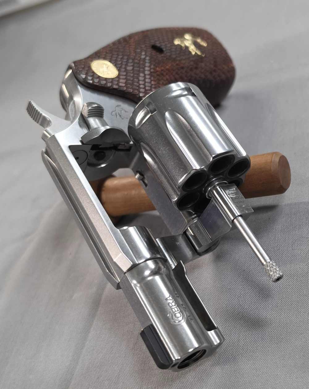 Colt Cobra 38 SPL +P 2.1" 6RD Brushed Stainless Steel Brass Bead  NOCCFEES!-img-10