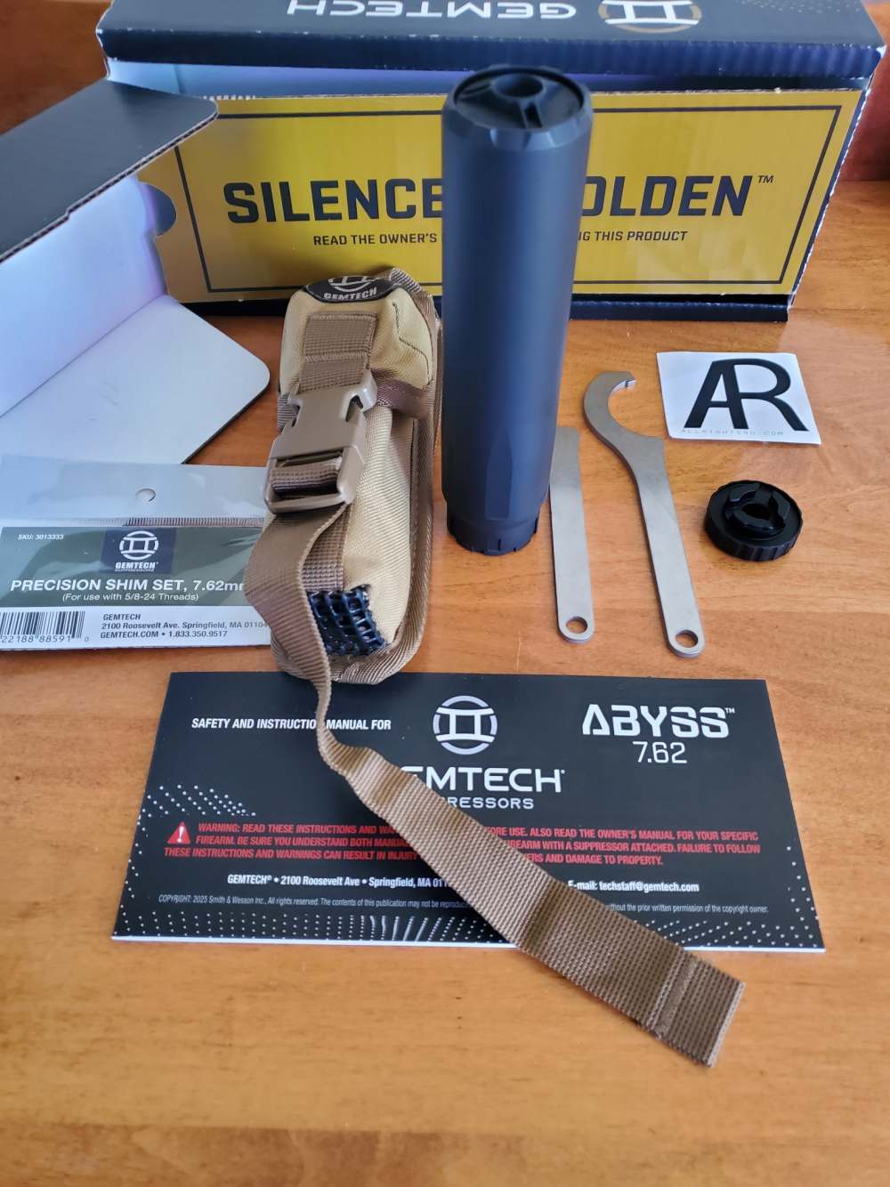 Gemtech ABYSS™ 7.62 Direct Thread Silencer 14373-img-0