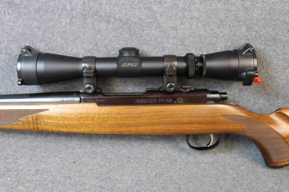 Ruger 77/22 .22 Hornet with Leupold 2-7 scope clean 1¢ start no reserve-img-7