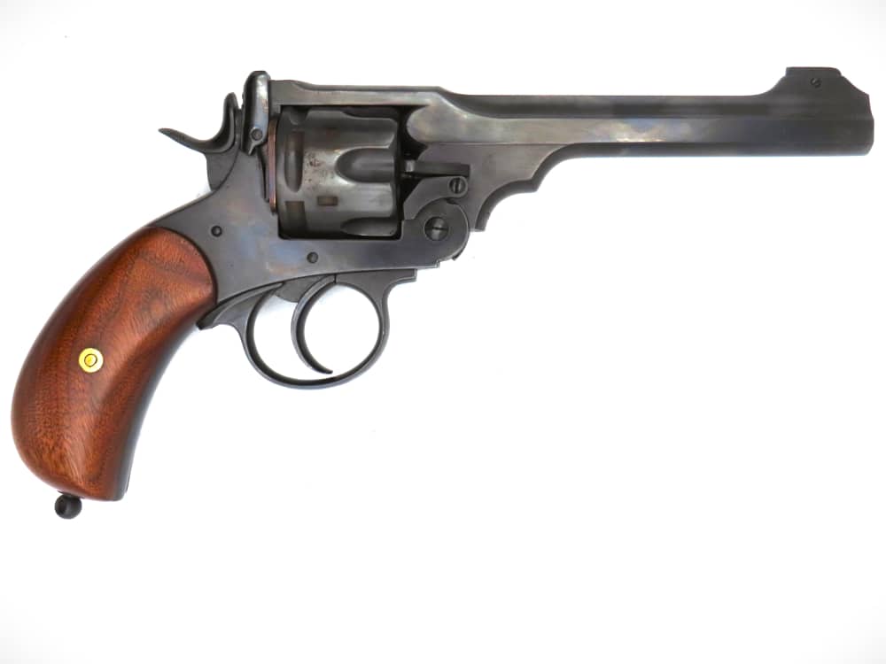 Scarce WW1 British Webley Mk.V Unaltered .455 Revolver Rare 6" Barrel 1915-img-0