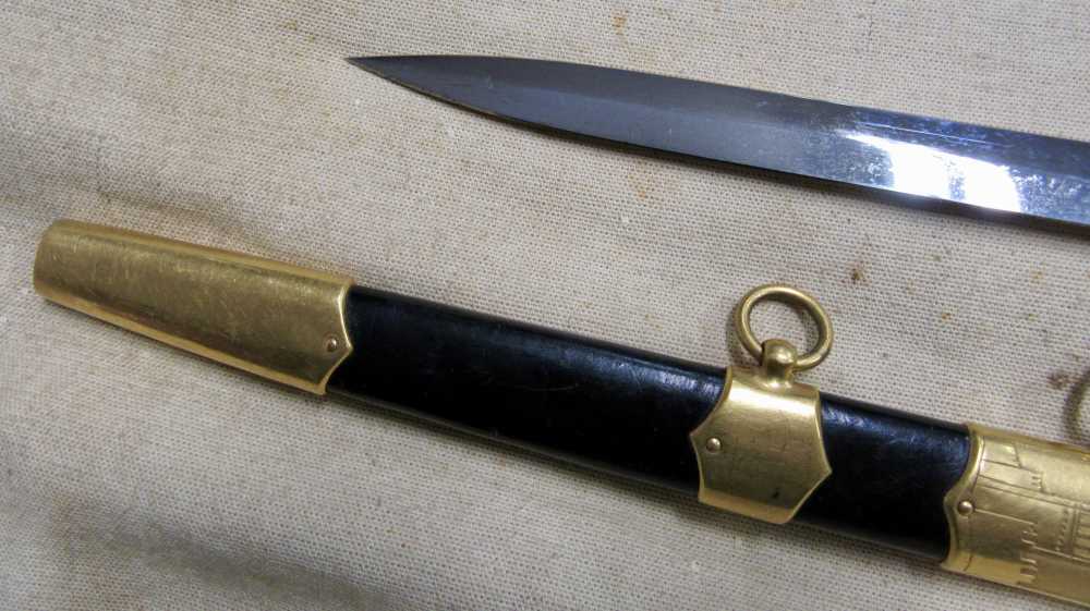 Original 1949 Soviet Russian Army Dress Dagger Cold War-img-12