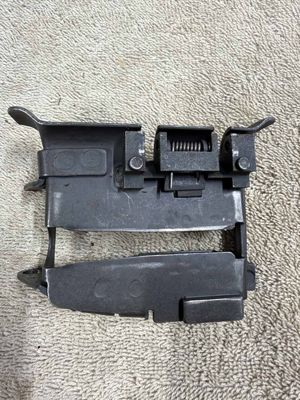 USGI M60 Machine Gun Cartridge Feed Tray 7792097 Complete With Spring Guide-img-0