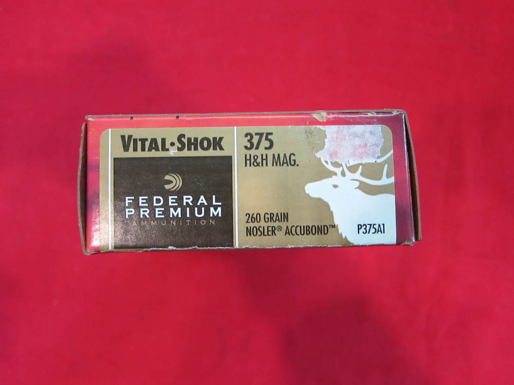 FEDERAL PREMIUM VITAL-SHOK 375 H&H mag 260GR. NOSLER ACCUBOND-img-0