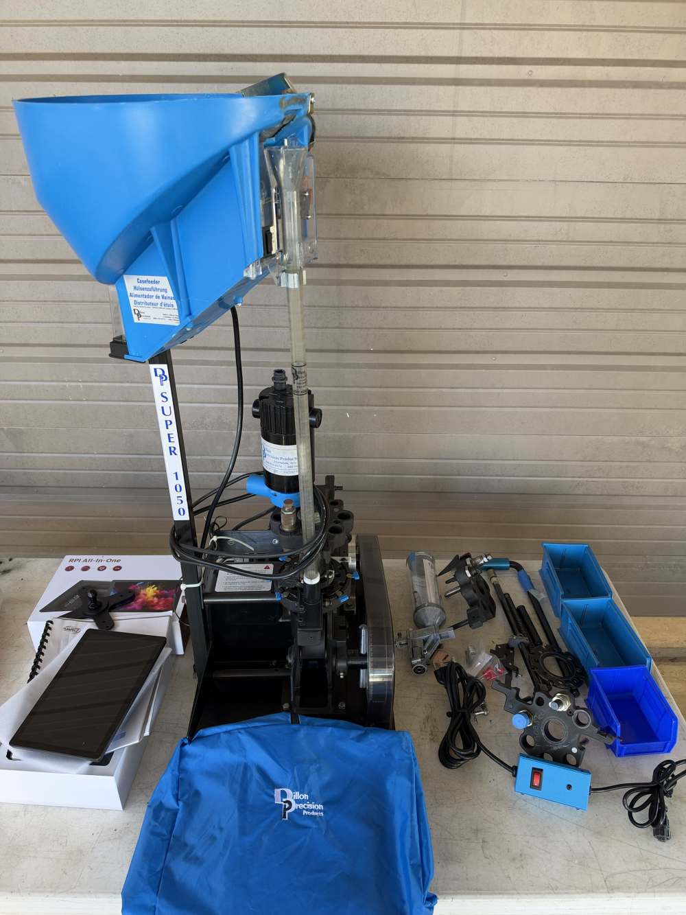 Dillon Super 1050 Reloading Press Mark 7 Auto Drive, RT1500, Tool Heads-img-0