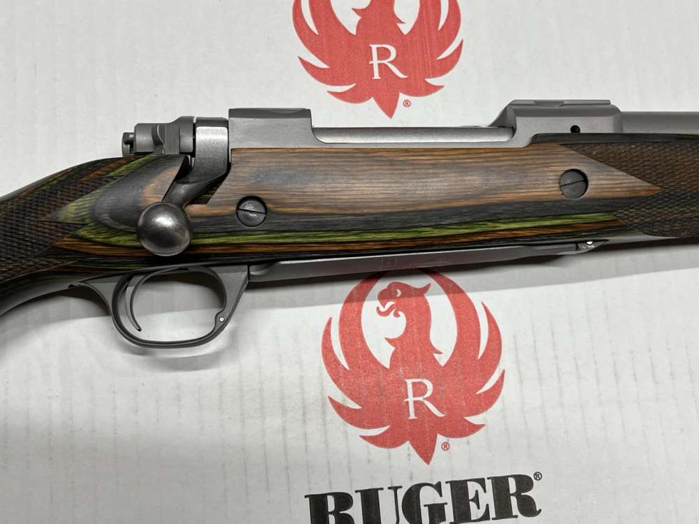 Ruger M77 Hawkeye Guide Gun .375 Ruger Green Laminate 47125 Penny Start-img-1