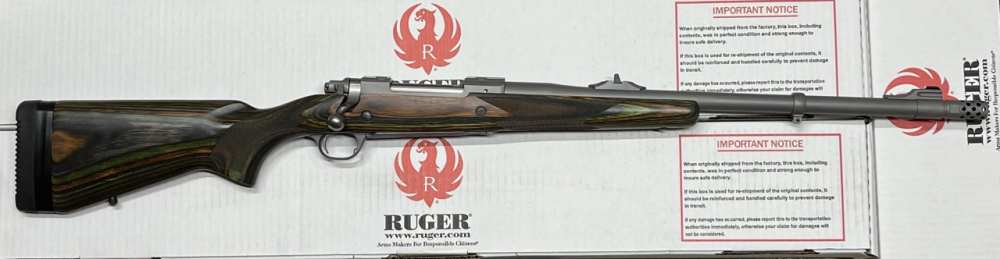 Ruger M77 Hawkeye Guide Gun .375 Ruger Green Laminate 47125 Penny Start-img-0