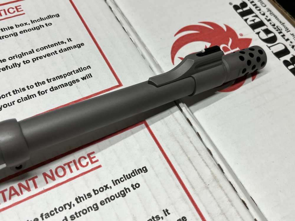 Ruger M77 Hawkeye Guide Gun .375 Ruger Green Laminate 47125 Penny Start-img-9