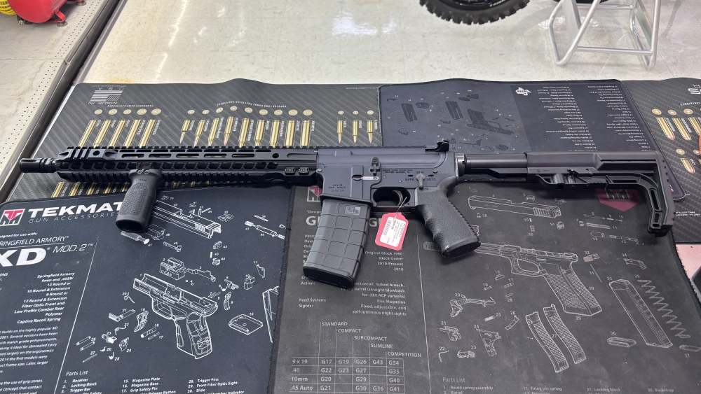 Andro Corp Industries ACI-15 16” rifle 5.56/223 with foregrip and stock -img-0