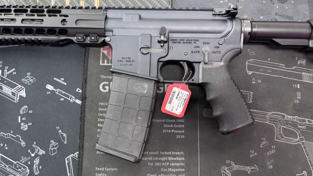 Andro Corp Industries ACI-15 16” rifle 5.56/223 with foregrip and stock -img-4