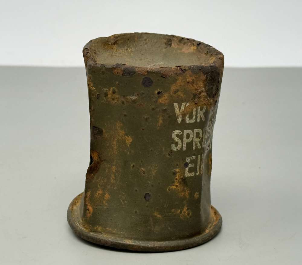 WW2 German SS M35 Double Decal Batttle Damage Helmet M24 Grenade WWII -img-30