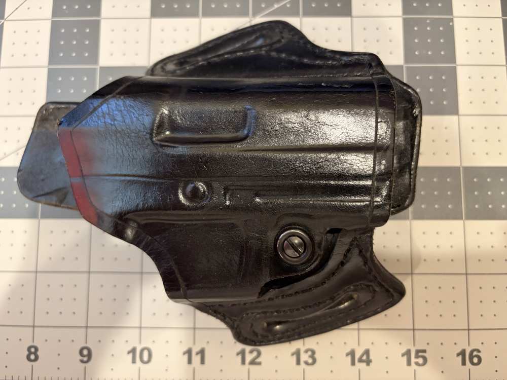 Hk45 Compact -  Aker FlatSider™ XR13 black leather Belt Slide Holster-img-0