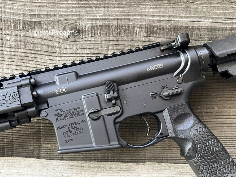 Daniel Defense DDM4 MK18 Pistol 5.56mm Black Rail SBA3 Brace No CC Fee 10.3-img-6